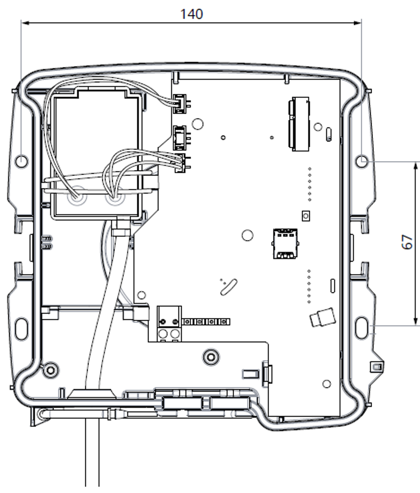 Wall mounted enclosure