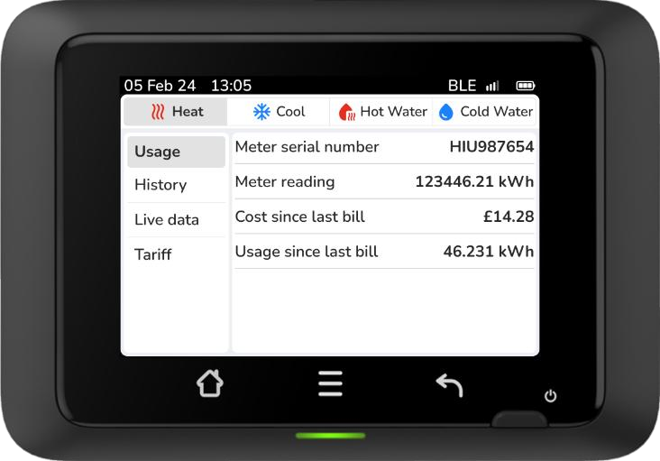 Pipit 200 screen