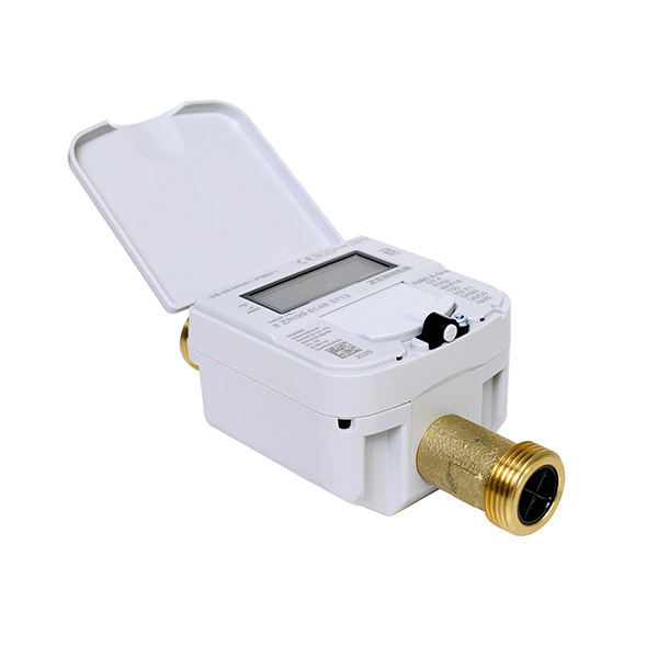 Zenner IUWS B.One ultrasonic water meter, angled view