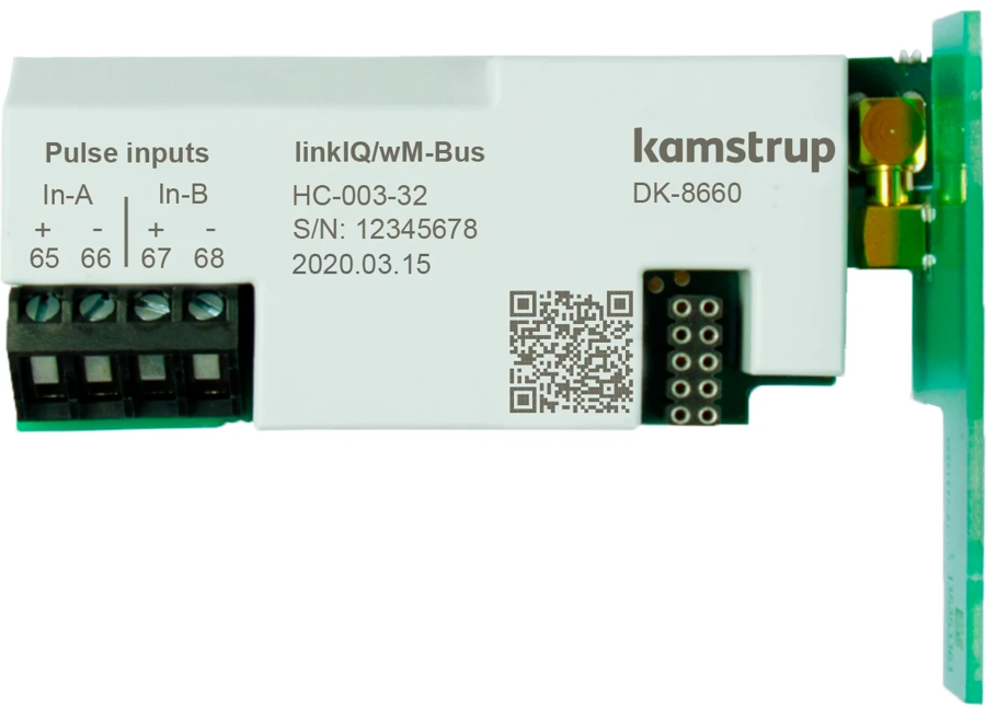 Wireless MBus module for the Kamstrup MULTICAL 403 and 603